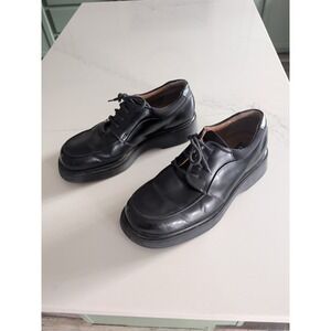 Bass Black Mens Leather Shoes Size 9 1/2